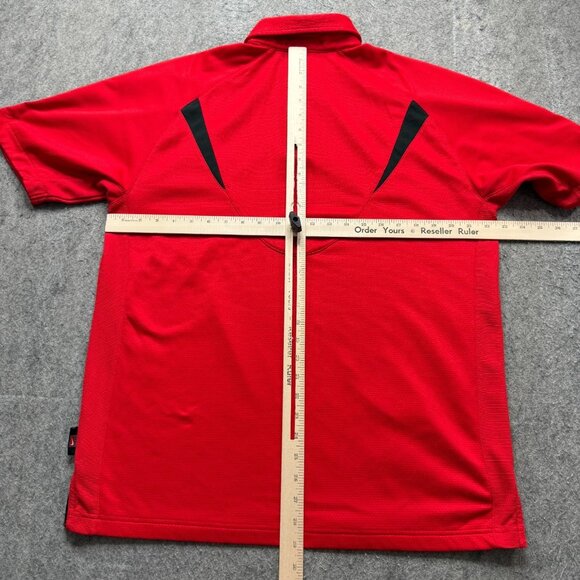 Georgia Bulldogs Nike Polo Shirt Men M Red Colorblock Performance Team Issue - Picture 11 of 16
